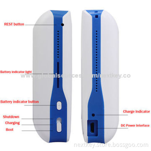 5,200mAh 3G Wi-Fi Power Station for iPhone, with Multi-functional, Reset Button